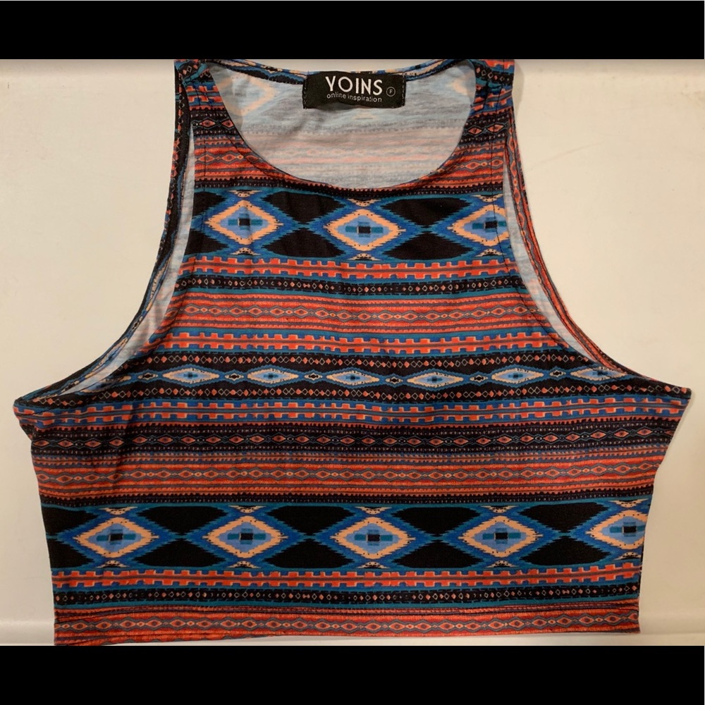 Pattern Crop Top